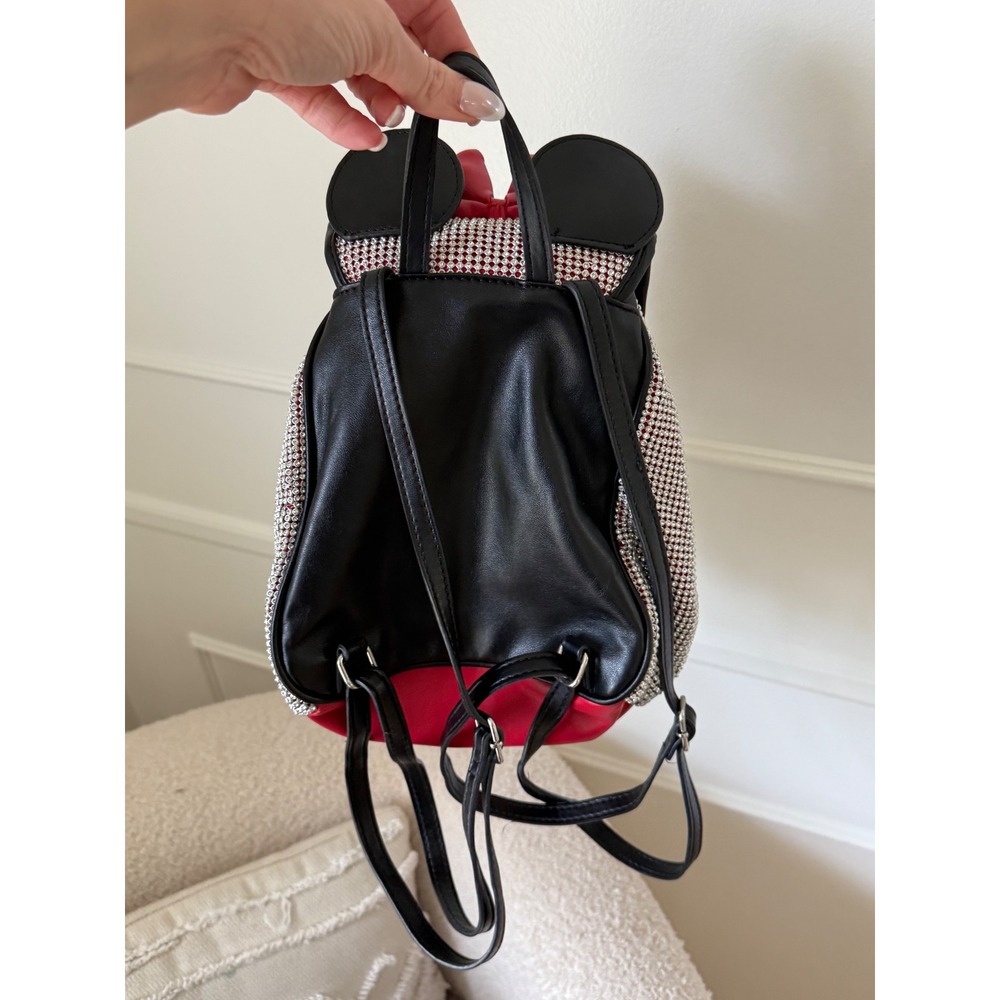 Disney Minnie Mouse Bling Rhinestone Mini Backpack - Picture 3 of 5